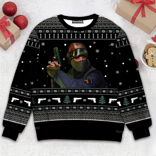 Counter Strike - Christmas Gift For Adults - 3D Ugly Christmas Sweater QT309415