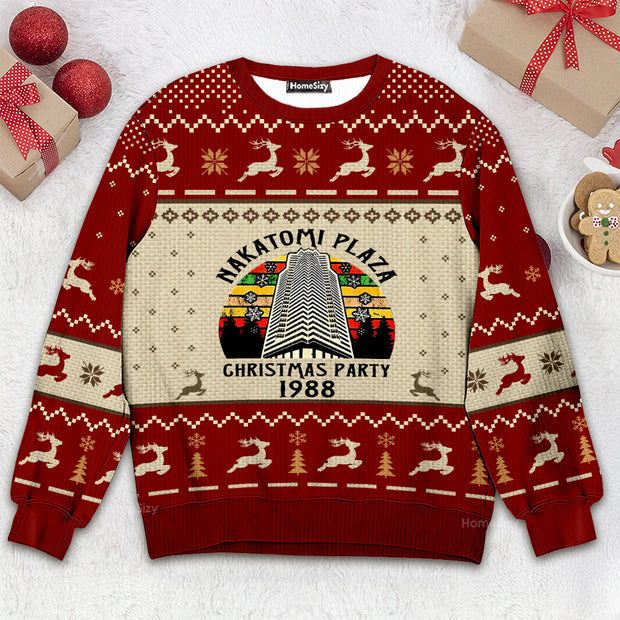Nakatomi Plaza Christmas Party 1988 - Christmas Gift For Adults - 3D Ugly Christmas Sweater QT309496