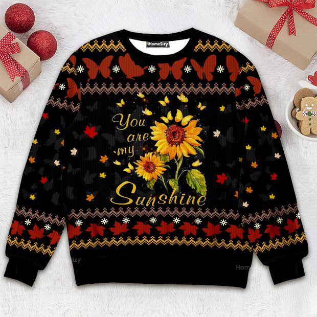 Butterfly Sunshine - Christmas Gifl For Adults - Ugly Christmas Sweater QT309274