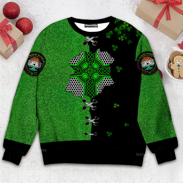 Irish St.Patrick Celtic Knot - 3D Ugly Christmas Sweater QT309840