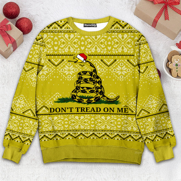 Don't Tread On Me - Christmas Gift For Adults - 3D Ugly Christmas Sweater QT309244