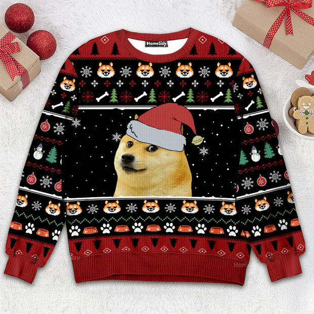 Shiba Dog - Christmas Gift For Dog Lovers - 3D Ugly Christmas Sweater QT309373