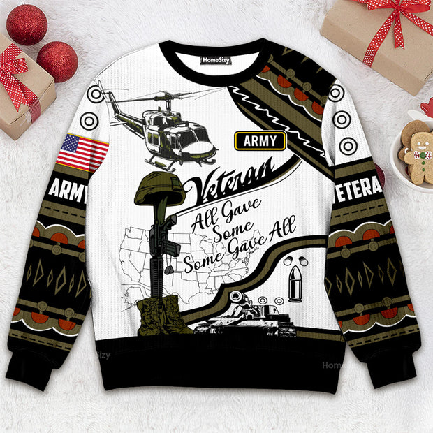 US Army Veteran - Christmas Gift For Adults - 3D Ugly Christmas Sweater QT309705
