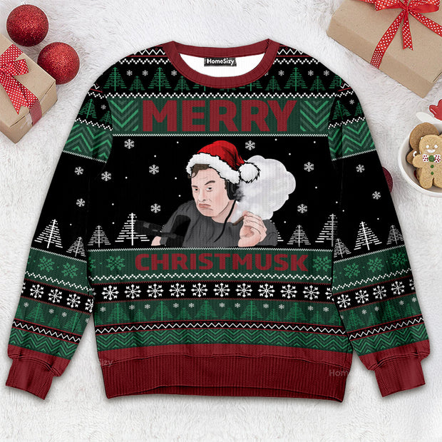 Merry Elon Musk Christmas Ugly Sweater QT211587Hj