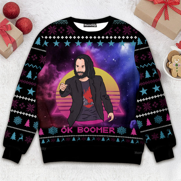 Keanu Reeves - Christmas Gift For Adults - 3D Ugly Christmas Sweater QT309115