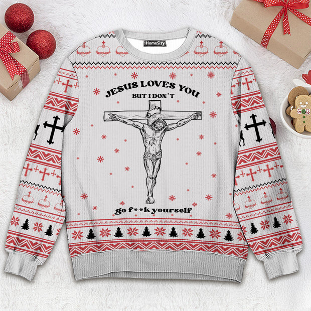 Jesus Love You - Christmas Gift For Adults - Christmas Ugly Sweater QT309318