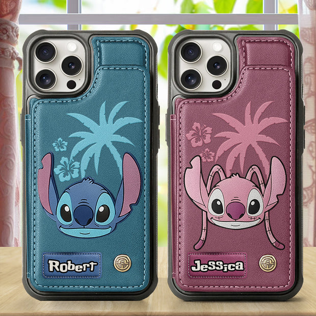Ohana Alien Custom Name - Personalized Ohana Wallet Phone Case CT01