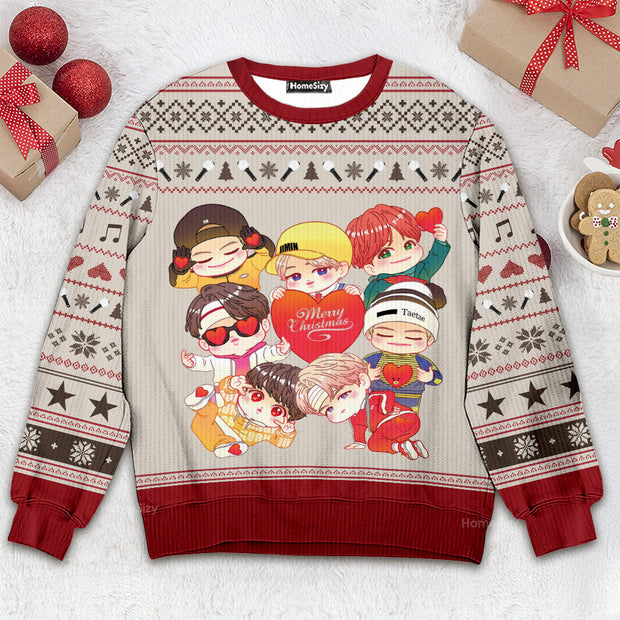 BTS Christmas Ugly Sweater QT211347Hj