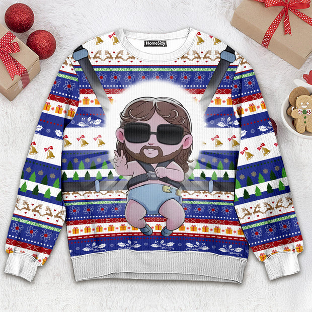 Baby Jesus Christmas Ugly Sweater QT211286Hj