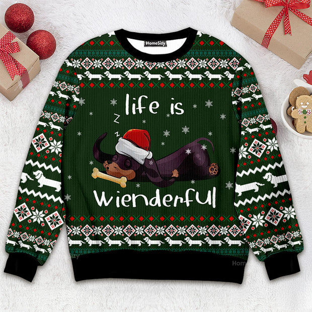 Dachshund Wienderful Christmas Ugly Sweater For Men And Women QT4120406