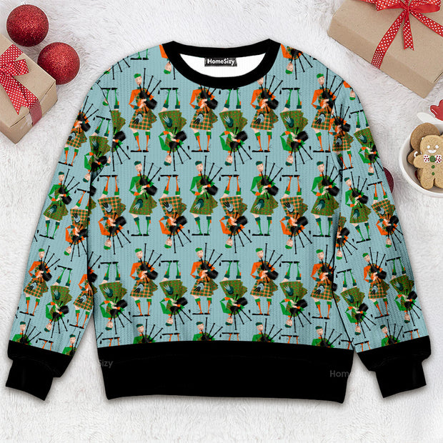 Scottish Bagpipes - Christmas Gift For Adults - 3D Ugly Christmas Sweater QT309447