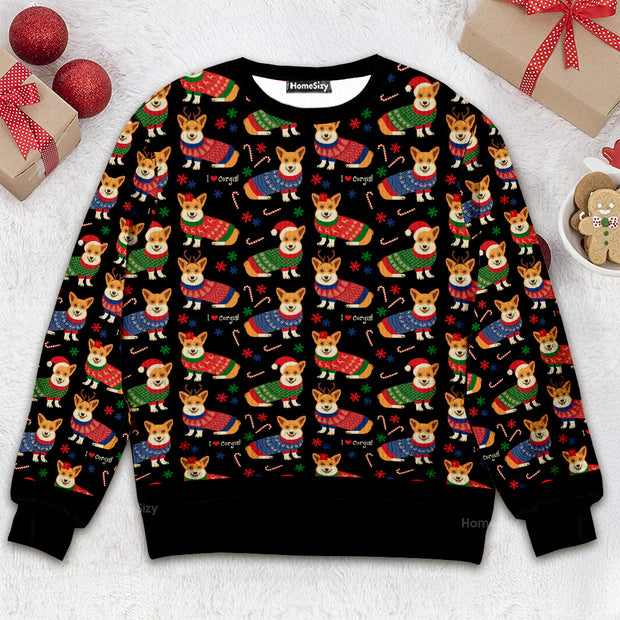 Funny Corgi Dog Lover - Christmas Gift For Pet Lovers - 3D Ugly Christmas Sweater QT309201