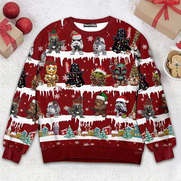 Stwa Darth Vader Mandalorian - Christmas Gift For Fans - 3D Ugly Christmas Sweaters QT4122601