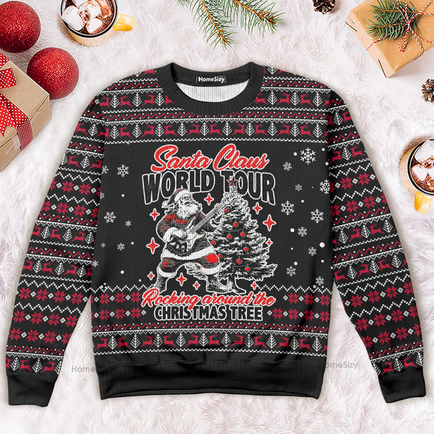 Santa Claus World Tour - Ugly Christmas Sweater QT4112301