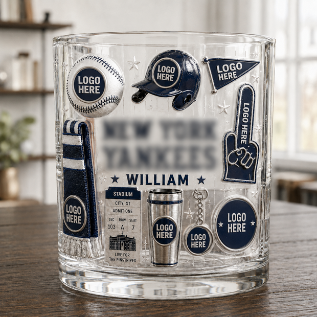MLB Greatest Catch - Personalized Whiskey Glass - Gift For Baseball Fans