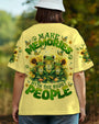 Make Memories with the Right People Cute Peaceful Frogs and Sunflowers AOP Shirts _3_ 9O2QN