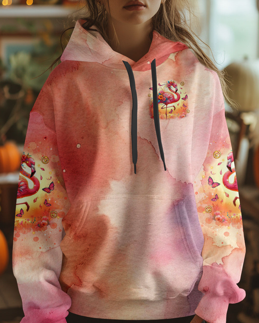 Make Today Flamazing Flamingo Pink Boho Tie Dye AOP Shirts _2_ efwtl