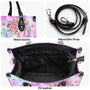 Make Today Flamazing Flamingo Watercolor Tie Dye Leather Bag Gift for Women _12_ 4eKAM