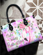 Make Today Flamazing Flamingo Watercolor Tie Dye Leather Bag Gift for Women _3_ Vz08x