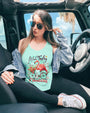 Make Today Flamazing Flamingo on Bicycle with Flower Graphic for Women AOP Shirts _11_ VNm5M