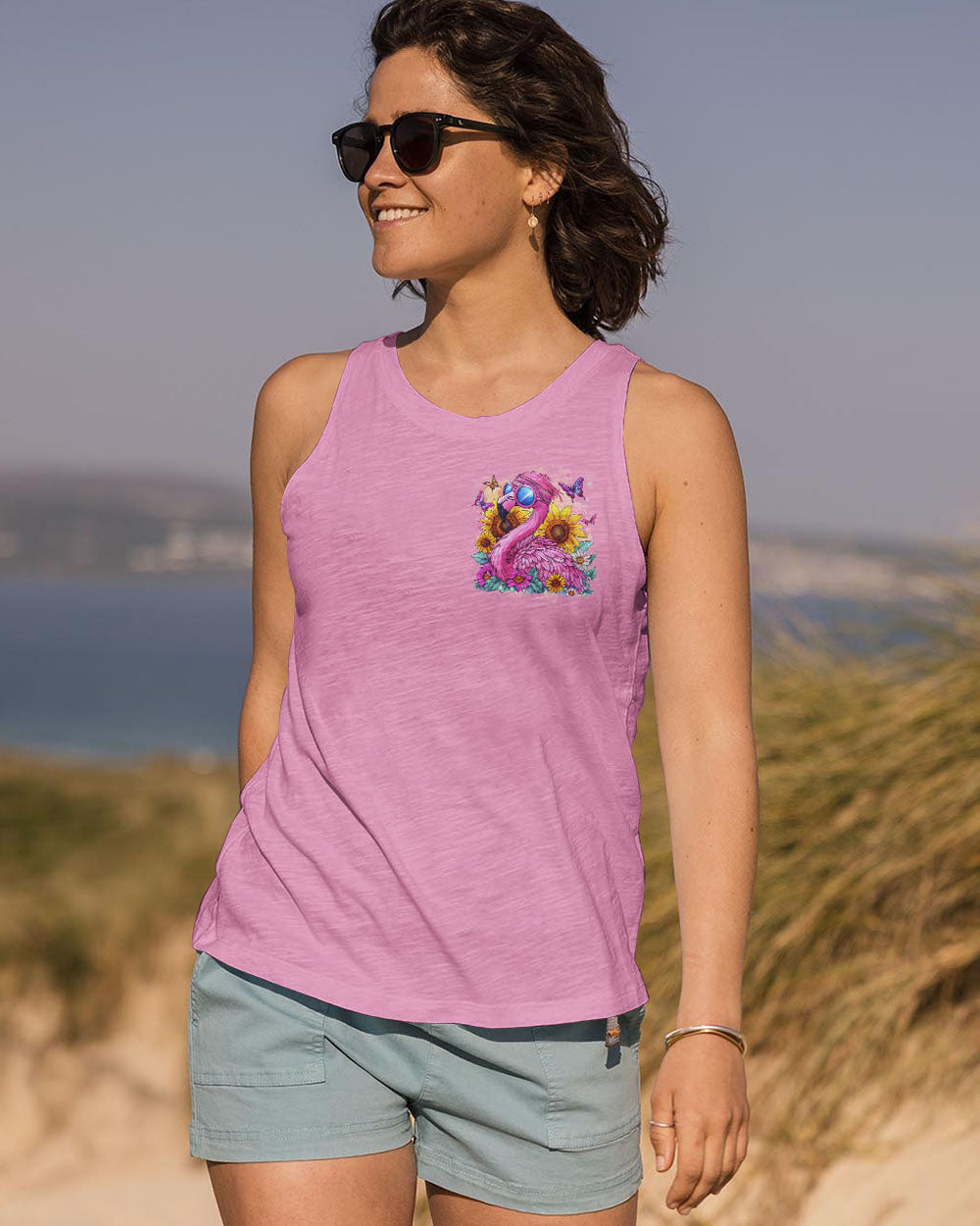 Make Today Flamazing Pink Flamingo Inspirational Graphic AOP Shirts _8_ 4lBNe