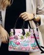 Make Today Flamazing Pink Flamingo SummerBeach Leather Bag for Women _11_ Ni7SF