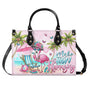 Make Today Flamazing Pink Flamingo SummerBeach Leather Bag for Women _4_ QTVSk