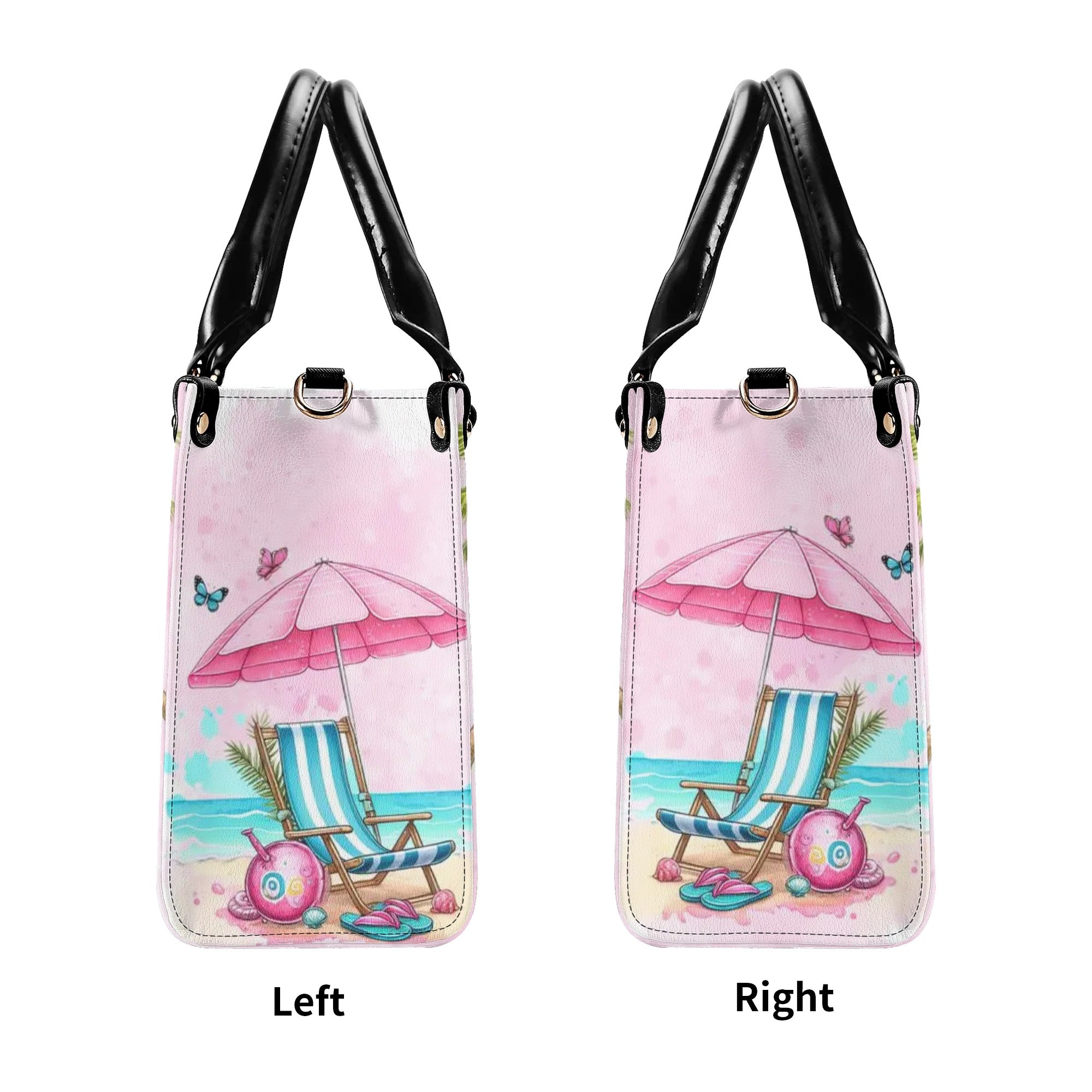 Make Today Flamazing Pink Flamingo SummerBeach Leather Bag for Women _6_ CY37N