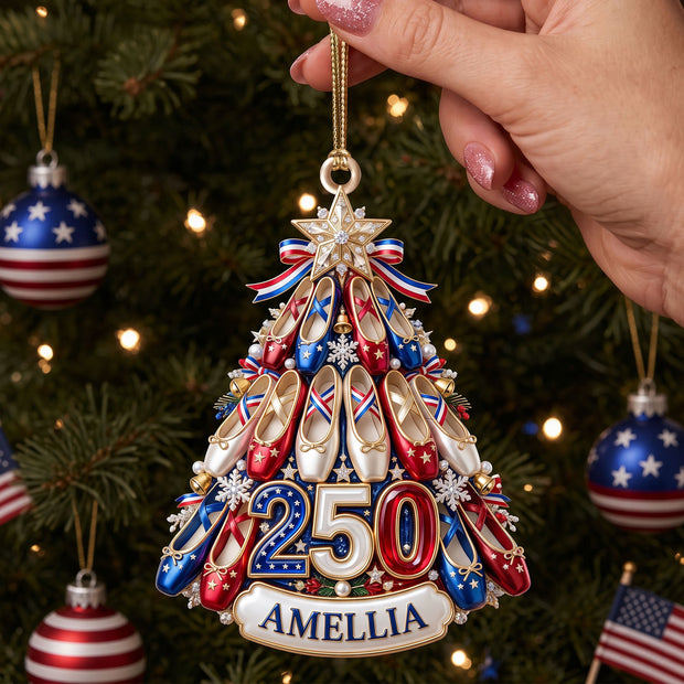 American Ballet 250th Anniversary Christmas Ornament – Personalized Acrylic Ornament - Gift For Her