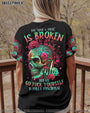 My Give a F is Broken but My go F yourself is fully Funtional Skull Colorful Floral AOP Shirts _5_ zCahI