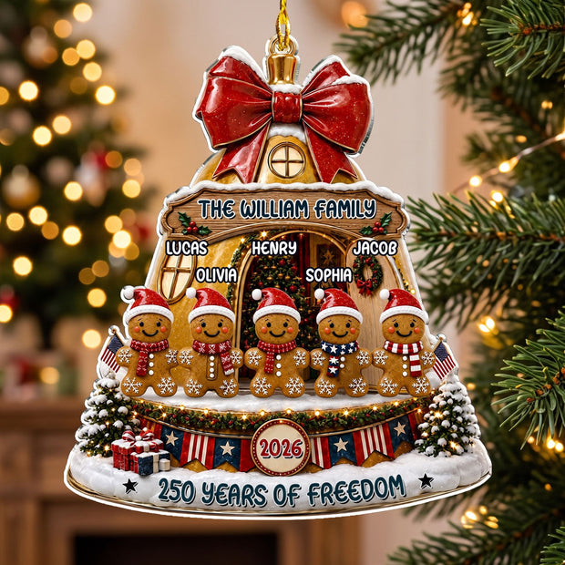 250 Years Of Freedom- Personalized Acrylic Ornament - Gift For Family