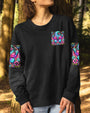 Nobody Can Bring You Peace But Yourself Colorful Butterfly and Moon AOP Shirts _6_ WqSG8