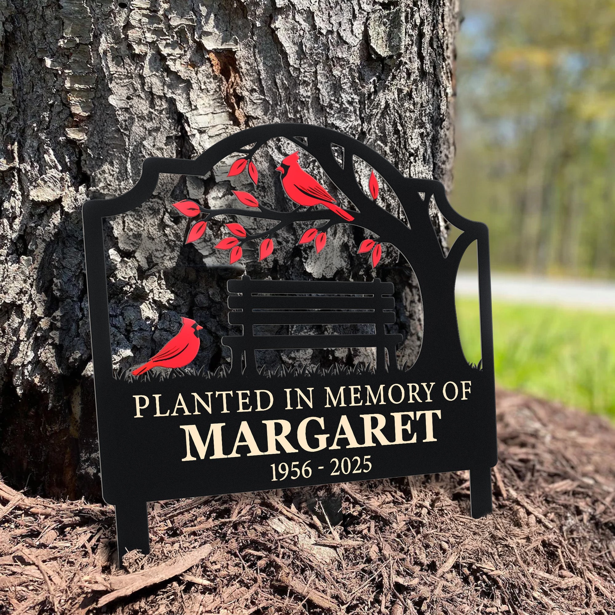 Not A Day Goes By That You Are Not Missed Personalized Metal Garden Stake_4