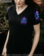 Not Anti Social Just Not User Friendly Skull Roses Gothic Graphic AOP Shirts _6_ H0B4V