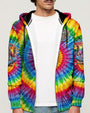 Old Hippies Dont Die Crazy Grandparents Funny Tie Dye Hippie Peace Sign AOP Shirts _4_ pUQMF