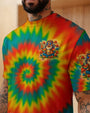 Old Hippies Dont Die Fade Into Crazy Grandparents Funny Tie Dye Design AOP Shirts _14_ Z36eL