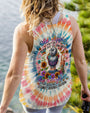 Old Hippies Dont Die The Laughter Tie Dye Retro Peace and Flowers AOP Shirts _13_ bFw1a
