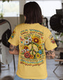 Old Hippies Into Crazy Grandmas Funny Sunflower Peace Sign AOP Shirts _1_ UXTID