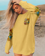 Old Hippies Into Crazy Grandmas Funny Sunflower Peace Sign AOP Shirts _6_ RDhsj