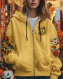 Old Hippies Into Crazy Grandmas Funny Sunflower Peace Sign AOP Shirts _8_ 8exJK