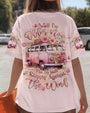 Older Now But I_E2_80_99m Still Runnin_E2_80_99 Against The Wind VW Van and Flower Hippie AOP Shirts _13_ 2l3cu