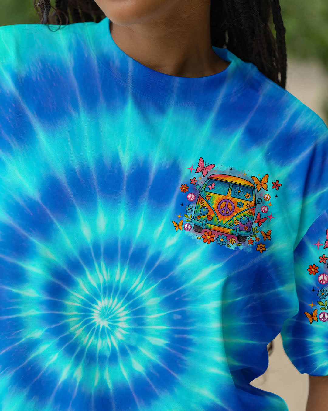 Older Now But I_E2_80_99m Still Runnin_E2_80_99 Against the Wind Blue Tie Dye Peace Van AOP Shirts _3_ APDnb