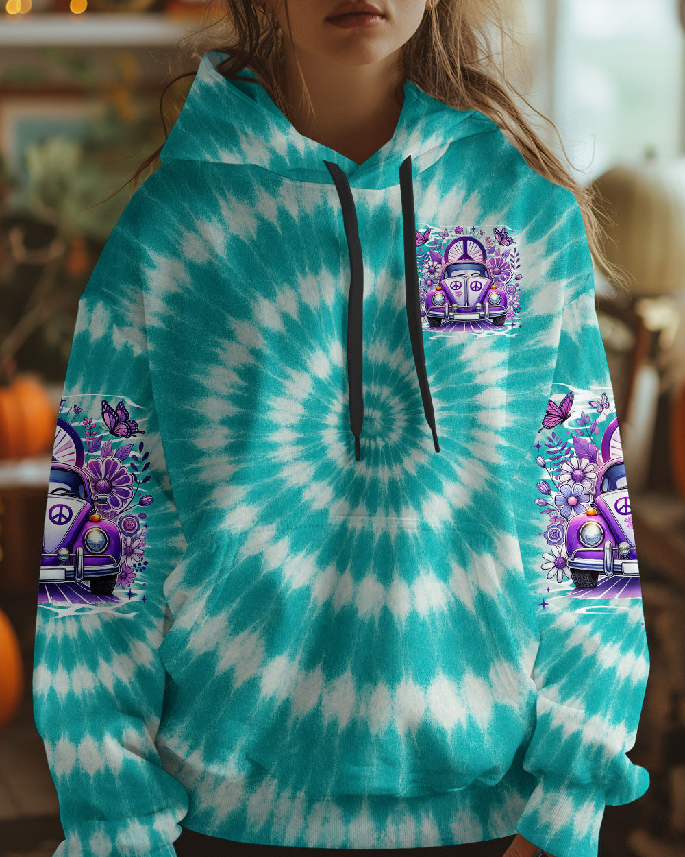 Older Now But I_E2_80_99m Still Runnin_E2_80_99 Against the Wind Purple Tie Dye Hippie Car AOP Shirts _7_ vIEXT