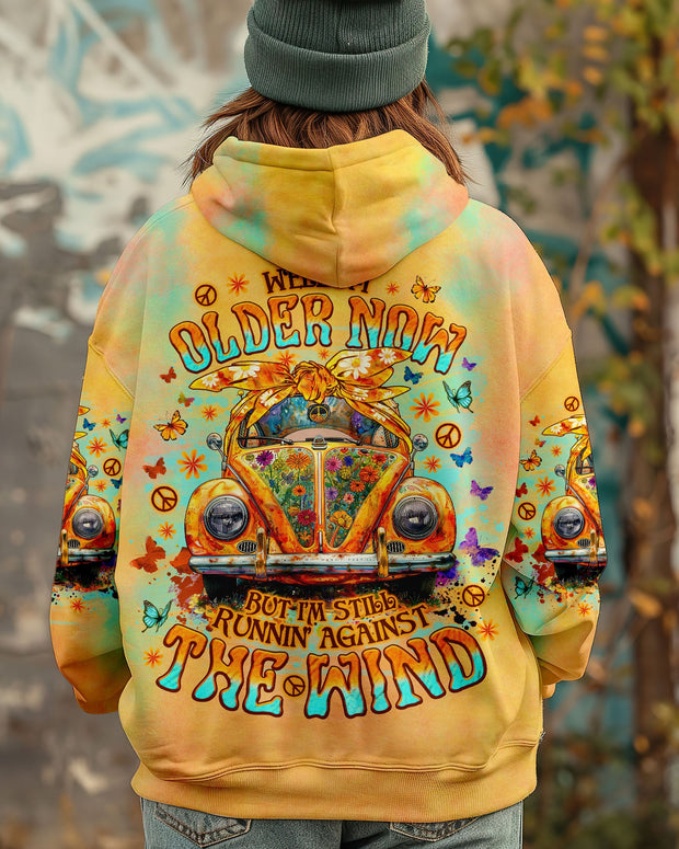 Older Now But I'm Still Runnin? Against the Wind - Tie Dye Vintage Car - AOP Shirts