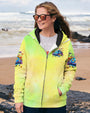 Older Now But Im Still Running Against The Wind Blue Hippie Car Floral AOP Shirts _4_ UGs5X