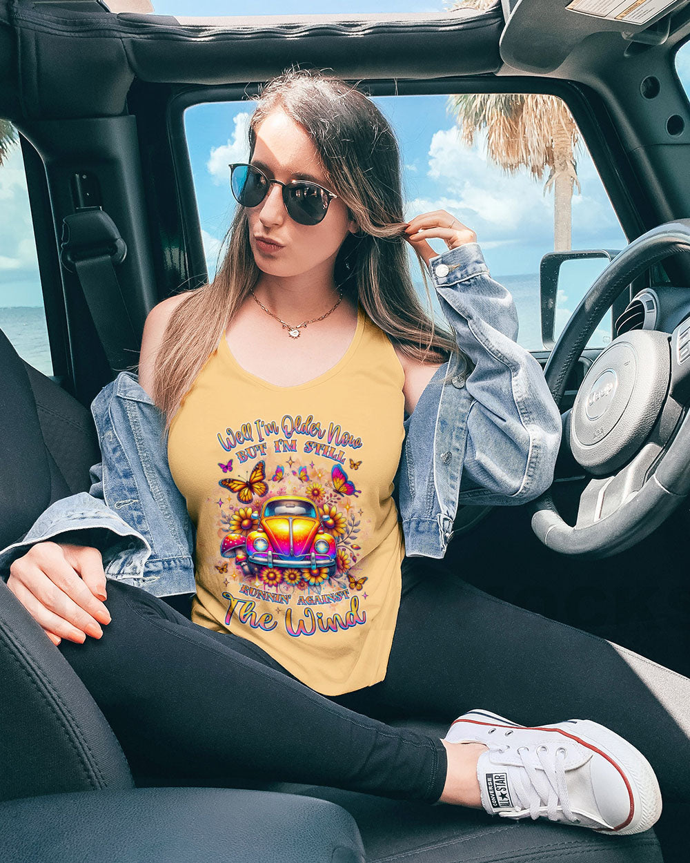 Older Now But Im Still Running Against The Wind Hippie Beetle Car AOP Shirts _5_ XEqdR