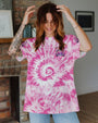 Older Now But Im Still Running Against The Wind Pink Tie Dye Hippie Car AOP Shirts _9_ 0RhK1