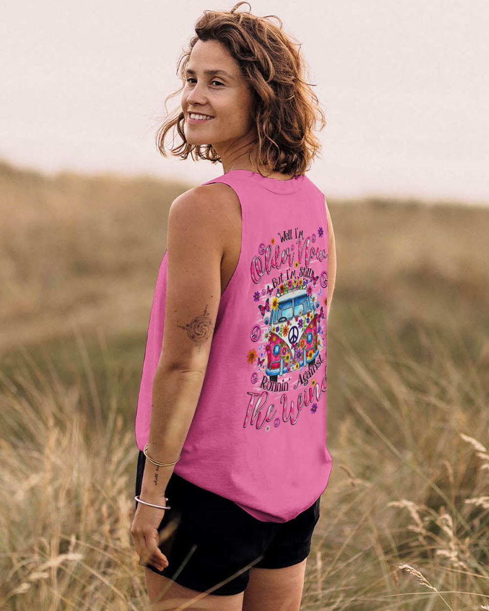 Older Now But Im Still Running Against the Wind Hippie Van Retro AOP Shirts _7_ S4qq0
