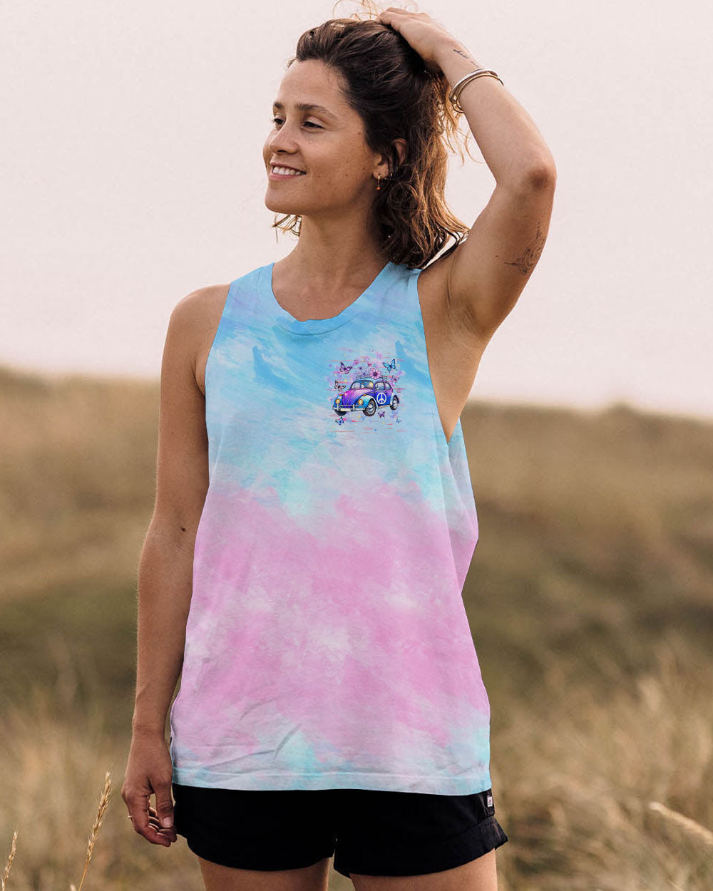 Older Now But Im Still Running Against the Wind Tie Dye Hippie Car AOP Shirts _11_ i4qs7