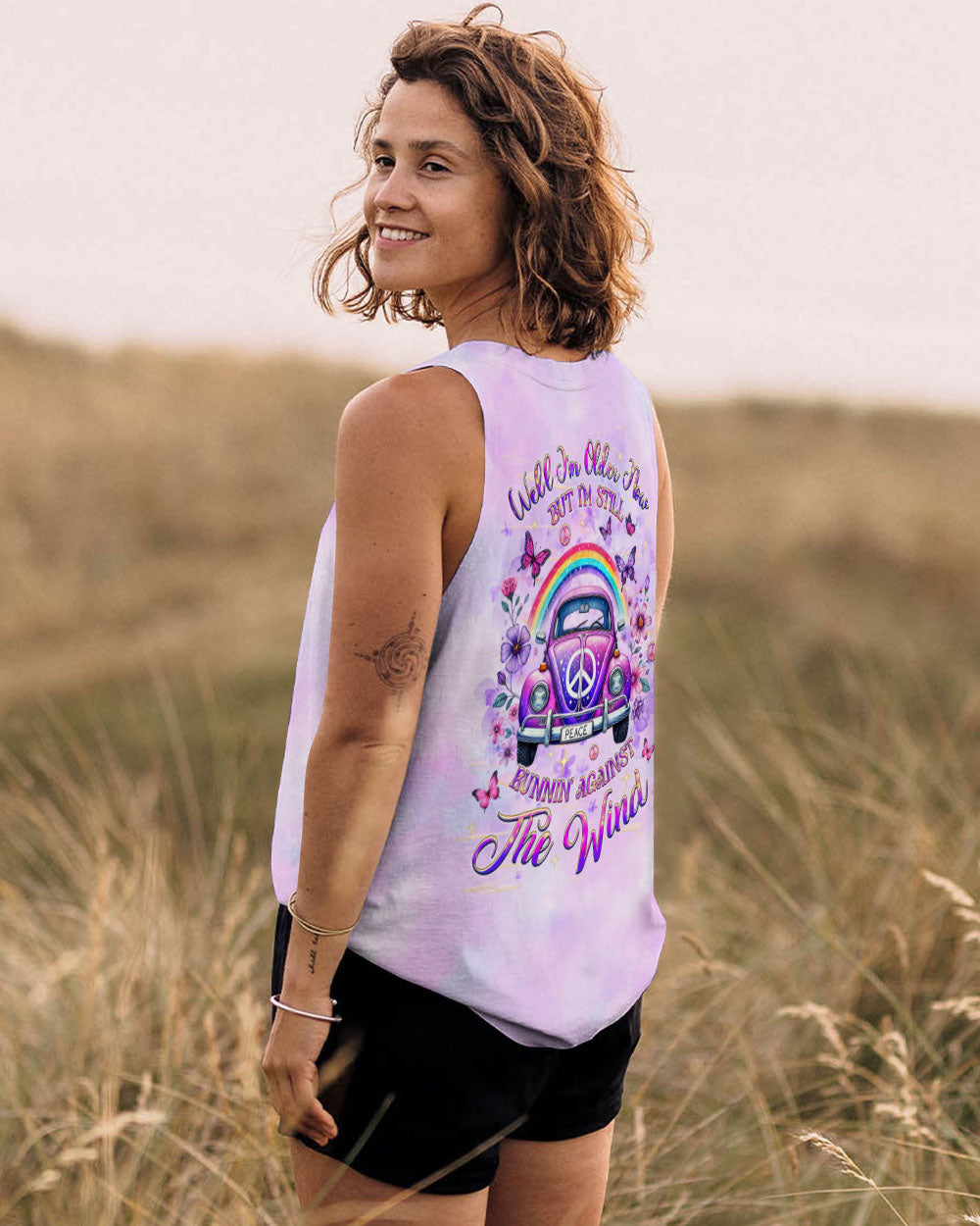 Older Now But Im Still Running Against the Wind Tie Dye Peace VW Bug AOP Shirts _8_ oSU0s